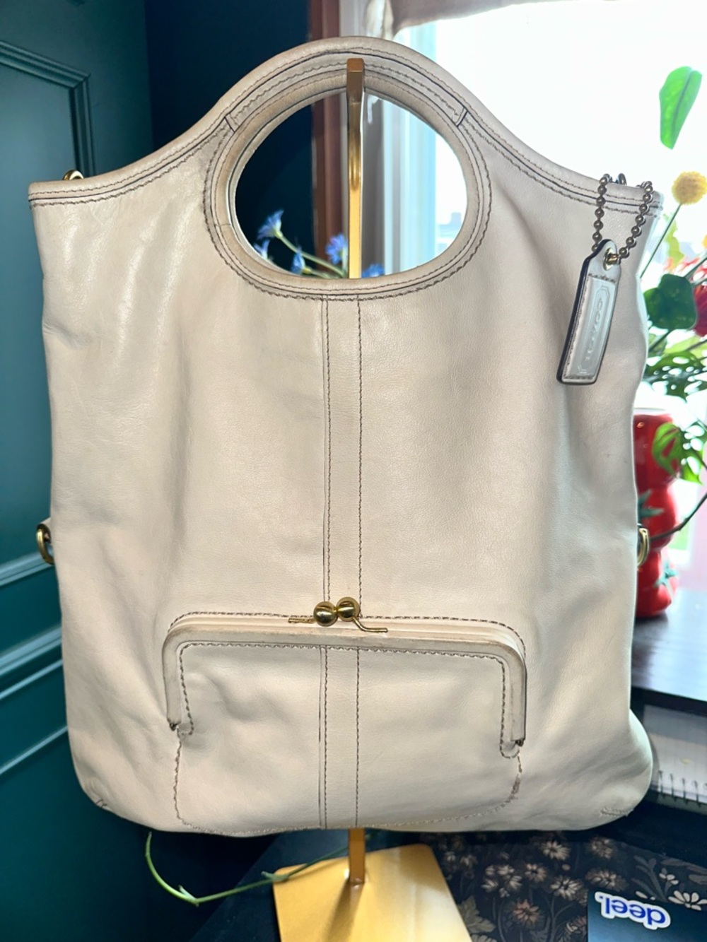 Coach Ergo Convertible Tote Tatersole Lining